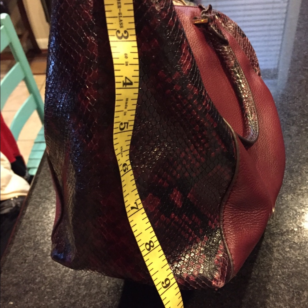 Michael Kors Riley Merlot Satchel Only - Picture 4 of 8